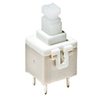 New Plunger Tactile Switch, Double Pole Single Throw (DPST) 100 mA Through Hole