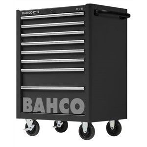 Bahco 8 drawer Stainless Steel (Top) Wheeled Roller Cabinet, 985mm x 677mm x 501mm