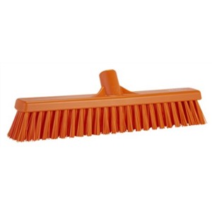 Broom 410mm Soft/Stiff , Orange