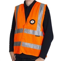 New Orange Safety Vest 150lm LED Light XL