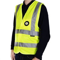 New Yellow Safety Vest 150lm LED Light XL