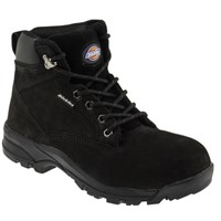 New Dickies Corbett Black Composite Toe Cap Women Safety Boots, UK 6, EU 40