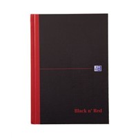New Black N Red Book A5 96Lf Feint