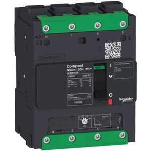 New 4 80 A MCCB Molded Case Circuit Breaker, Breaking Capacity 65 kA, Screw Compact NSXm