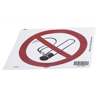 PET No Smoking Prohibition Sign, None, None