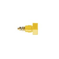 New Schutzinger 4mm Yellow Terminal Post, 1kV, 63A, M6 x 0.75 Thread