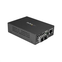 New Startech 10/100/1000Mbit/s RJ45, SC Single Mode Media Converter Full Duplex 10km