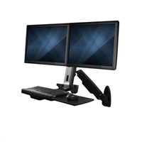 New Startech Wall Mounted Sit-Stand Desk, Max 24in Monitor With Extension Arm