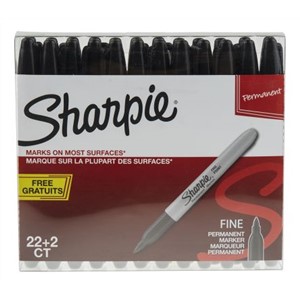 New Sharpie Fine Tip Black Marker Pen