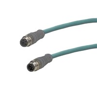 New Molex 130048 Series M12 Connector, 4 Port, Ethernet, 10m Cable Length