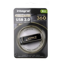 New Integral Memory 8 GB USB 3.0 Flash Drive Software Encrypted Flash Drive