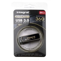New Integral Memory 64 GB USB 3.0 Flash Drive Software Encrypted Flash Drive