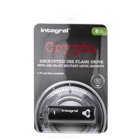 New INTEGRAL 8GB USB2.0 DRIVE CRYPTO BLUE FI