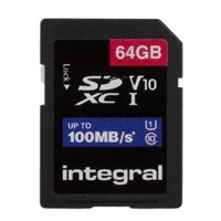New INTEGRAL 64GB SDXC UHS-1 U1 CL10 V10 UP