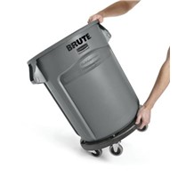 New Rubbermaid Commercial Products Rubbermaid 75.7L Grey Polyethylene Waste Paper Bin