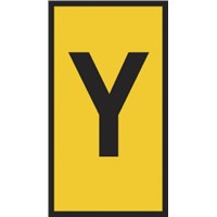 New HellermannTyton HODS85 Slide On Cable Marker, Pre-printed Y Yellow 1.8  3.6mm Dia. Range