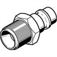 New Festo Pneumatic Quick Connect Coupling Brass 1/4in Threaded