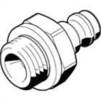 New Festo Pneumatic Quick Connect Coupling Brass 1/8in Threaded