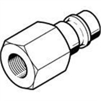 New Festo Pneumatic Quick Connect Coupling Brass 1/4in Threaded