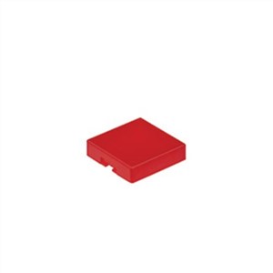 New Red Push Button Cap, for use with UB Series Illuminated Pushbuttons, Square Transparent Cap