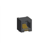 New Amphenol FCI Cat3 6 Right Angle Surface Mount Female Modular Jack Unshielded RJ12 Connector