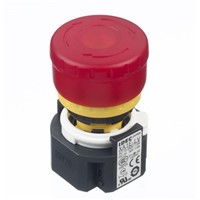 New Idec Emergency Button - 2NC, Pull or Turn, Push-to-Lock, 29mm, Mushroom Head