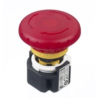 New Idec Emergency Button - 3NC, NO, Pull or Turn, Push-to-Lock, 40mm, Mushroom Head