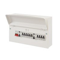 New MK Electric 16 Way Split Load Metal Consumer Unit, 100A, IP2XC