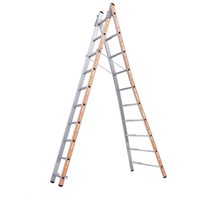 New TUBESCA Aluminium Combination Ladder 10 steps 2.97m open length
