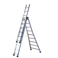 New TUBESCA Aluminium Combination Ladder 9 steps 2.65m open length
