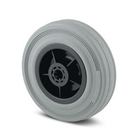 New Tente Grey Rubber Castor Wheels PIR080X30-12