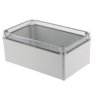 Fibox Piccolo, Polycarbonate Enclosure, IP66, IP67, 230 x 140 x 95mm Grey, Transparent