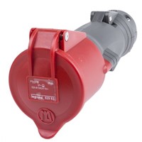 Legrand 32A Red 4 Pole Plastic Industrial Power Socket, IP44