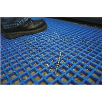 COBA Blue Anti-Slip PVC Mat With Holes Surface Finish 5m (Length) 0.6mm (Width) 12mm (Thickness)