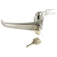 Euro-Locks a Lowe &amp;amp; Fletcher group Company Chrome Plated Silver Lock, L-Handle