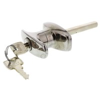 Euro-Locks a Lowe &amp;amp; Fletcher group Company Chrome Plated Silver Lock, T-Handle, 60mm