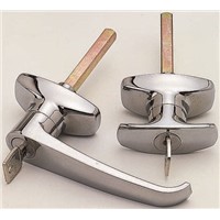 Euro-Locks a Lowe &amp;amp; Fletcher group Company Chrome Plated Silver Lock, L-Handle