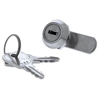 Euro-Locks a Lowe &amp;amp; Fletcher group Company Panel to Tongue Depth 8mm Chrome Plated Camlock, Key to unlock
