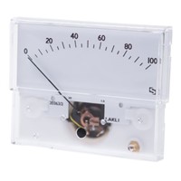 Sifam Tinsley Analogue Panel Ammeter 1mA DC, 32.3mm x 73.7mm, 1.5 % Moving Coil