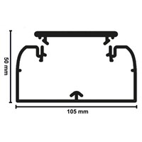 TRUNKING DLP MONOBLOC 50X105 1COUV65