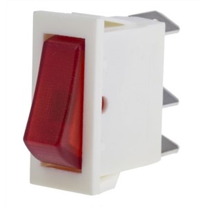 Arcolectric Illuminated Single Pole Single Throw (SPST), On-Off Rocker Switch Panel Mount