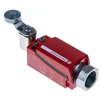 XCSD Safety Switch With Roller Lever Actuator, Plastic, NO/2NC