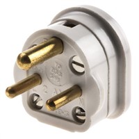 MK Electric UK Mains Connector Type D/M, 2A, Cable Mount