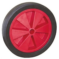 Guitel Black, Red Rubber Castor Wheels, 125kg