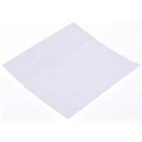 Raaco Drawer Labels, 10mm x 64mm x 1mm, White