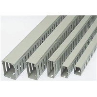 Betaduct Grey Slotted Panel Trunking - Open Slot, W25 mm x D37.5mm, L2m, PVC