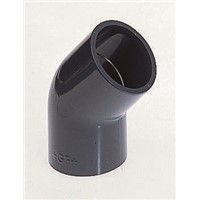 Georg Fischer 45 Elbow PVC Pipe Fitting, 1/2in
