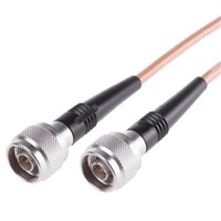 Radiall Male N to Male N RG142 Coaxial Cable, 50