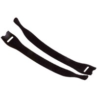 HellermannTyton Black Hook &amp;amp; Loop Cable Tie, 150mm x 12.5 mm