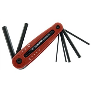 Facom 7 piece Folding Hex Key Set Silicon Steel